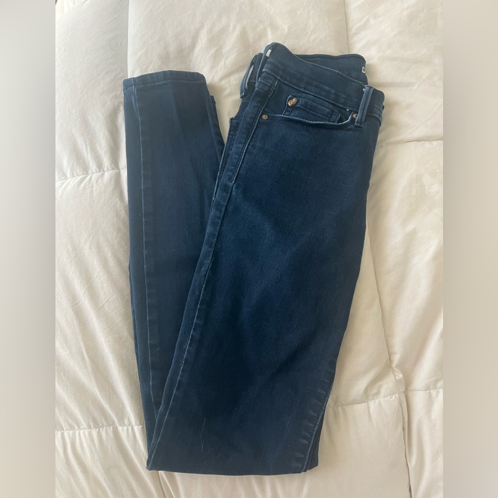 New Juniors Denizen from Levi's High Rise Jeggings, Size: 7, Dark Blue